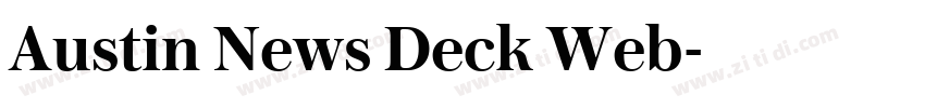Austin News Deck Web字体转换 Austin News Deck Web字体转换
